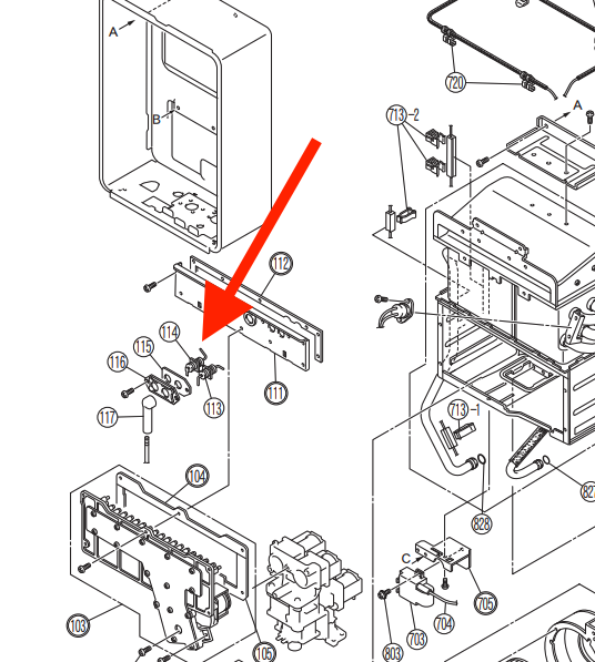 Rinnai 92095598: Electrode Fr Vrm2632Wc Spare Part