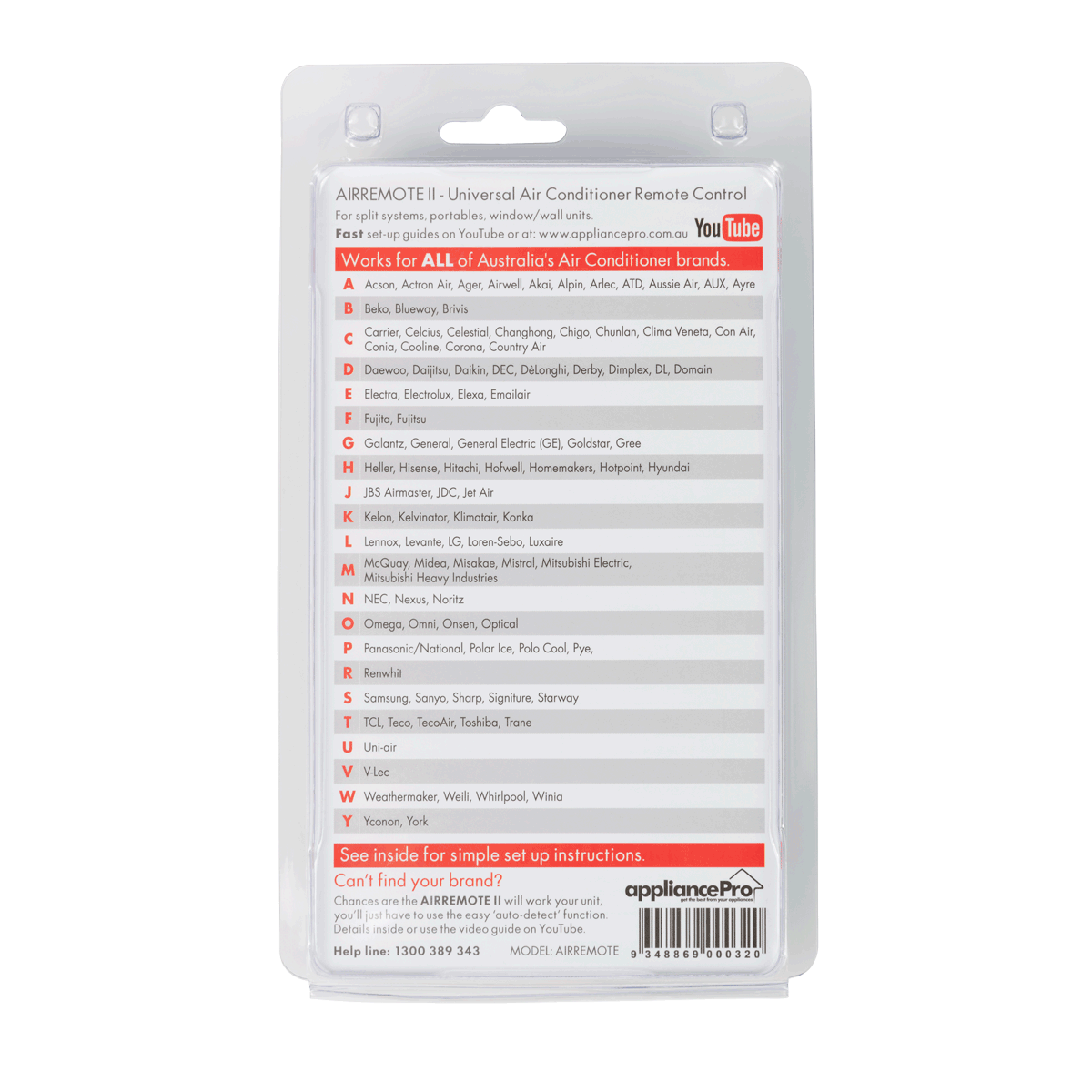 Premium Universal Air Conditioner Remote Spare Part