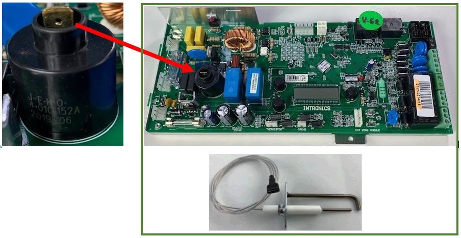 Rinnai / Brivis - Kit Ng-2A + Pcb & Ignitor P/N 80080223 Spare Part