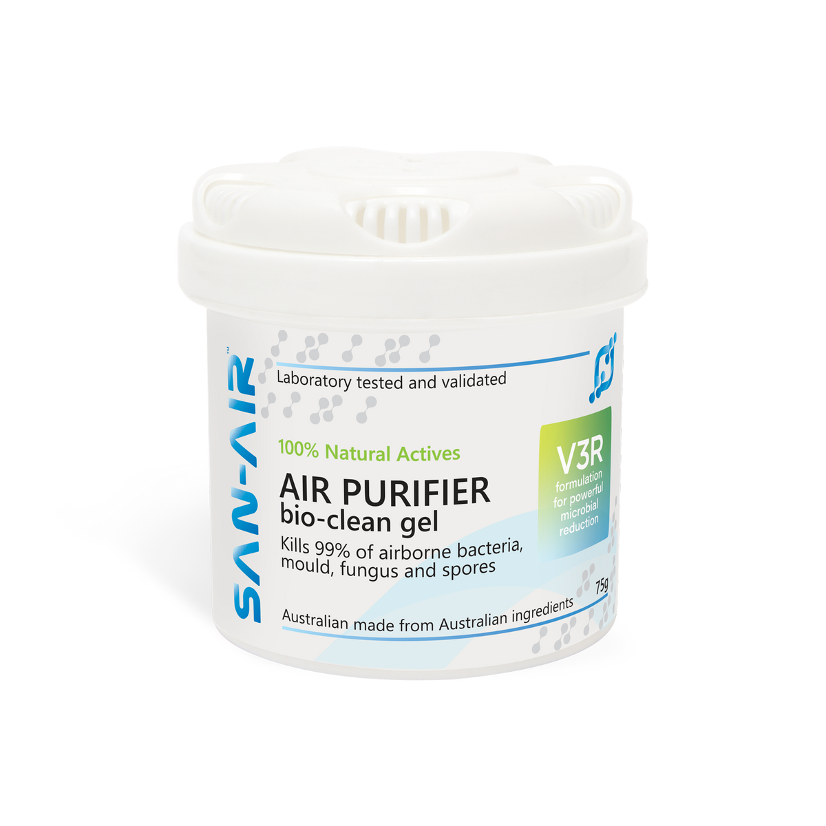 Air Diffuser Kit with SAN-AIR V3R AIR PURIFIER bio-clean gel