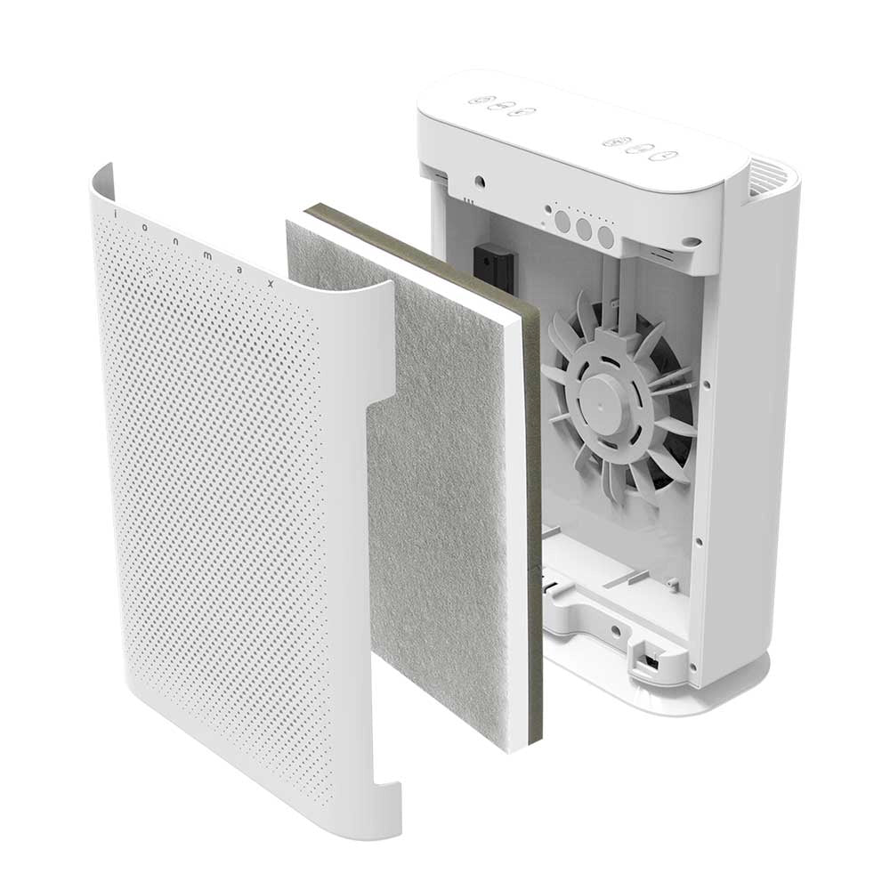  Ionmax ION422 Breeze Plus antiviral HEPA Air Purifier Filters open