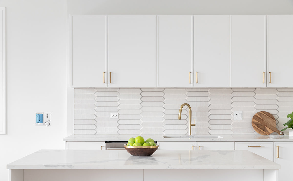 Kitchen installation  of a Brivis NC-6S Networker Controller 