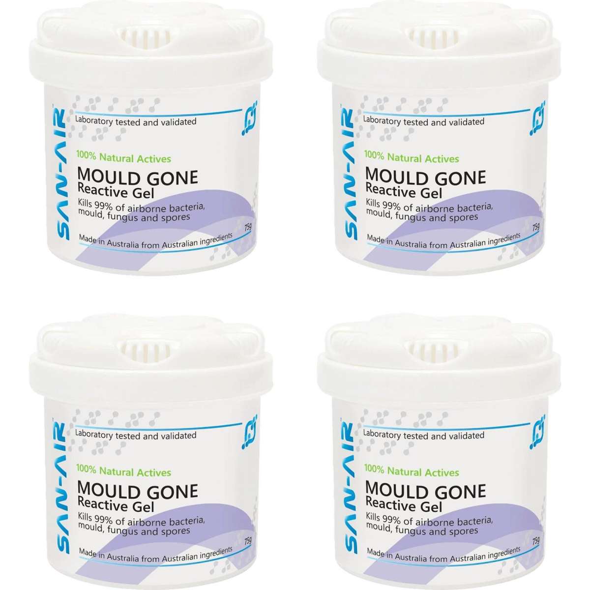 SAN-AIR Mould Gone Reactive Gel 75g - 4 Pack