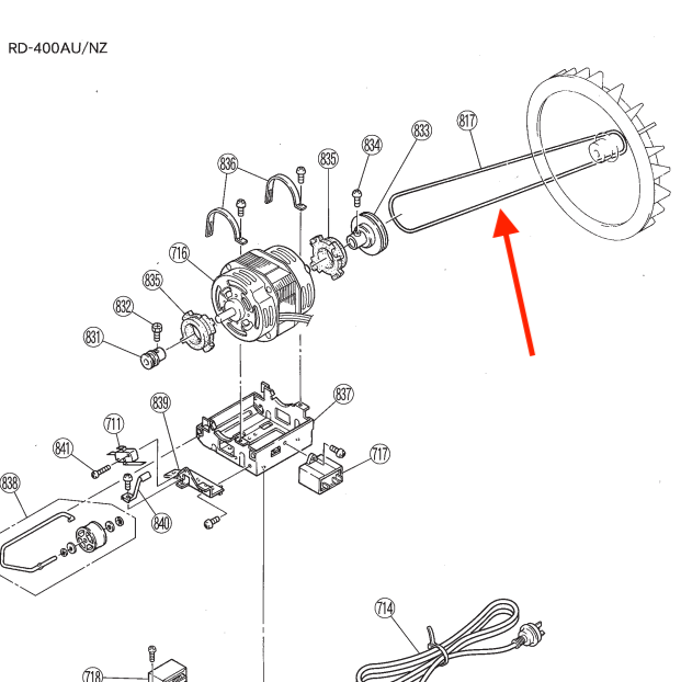 Rinnai Belt Gas Dryer FAN RD4 06 P/N 94298016 Spare Part