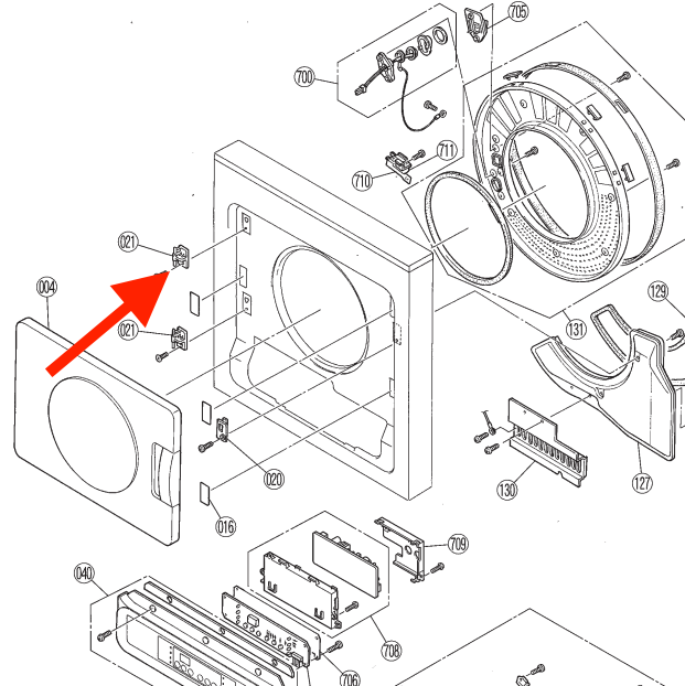 Rinnai_Door_Hinge_RD4_6_06_P_N_94296186 diagram