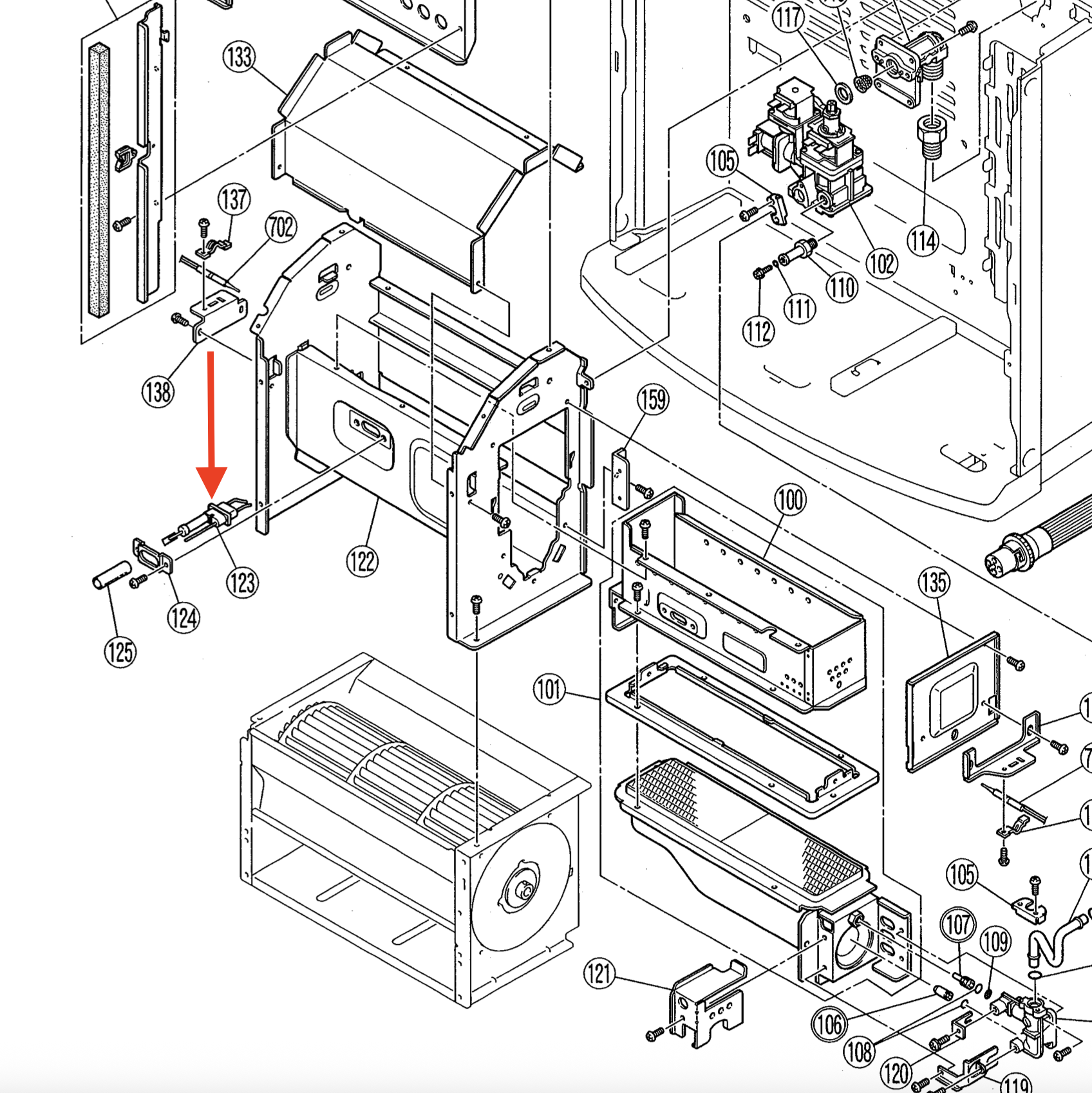 Rinnai Avenger Electrode P/N 90192931