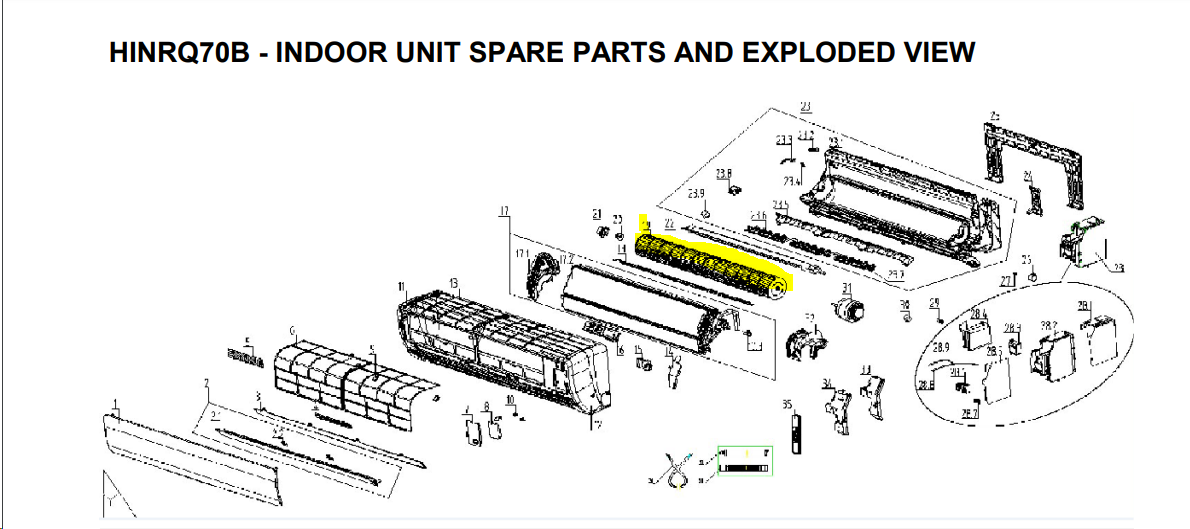 Rinnai Fan Barrel Idu Hinrq50/70B P/N 94311014
