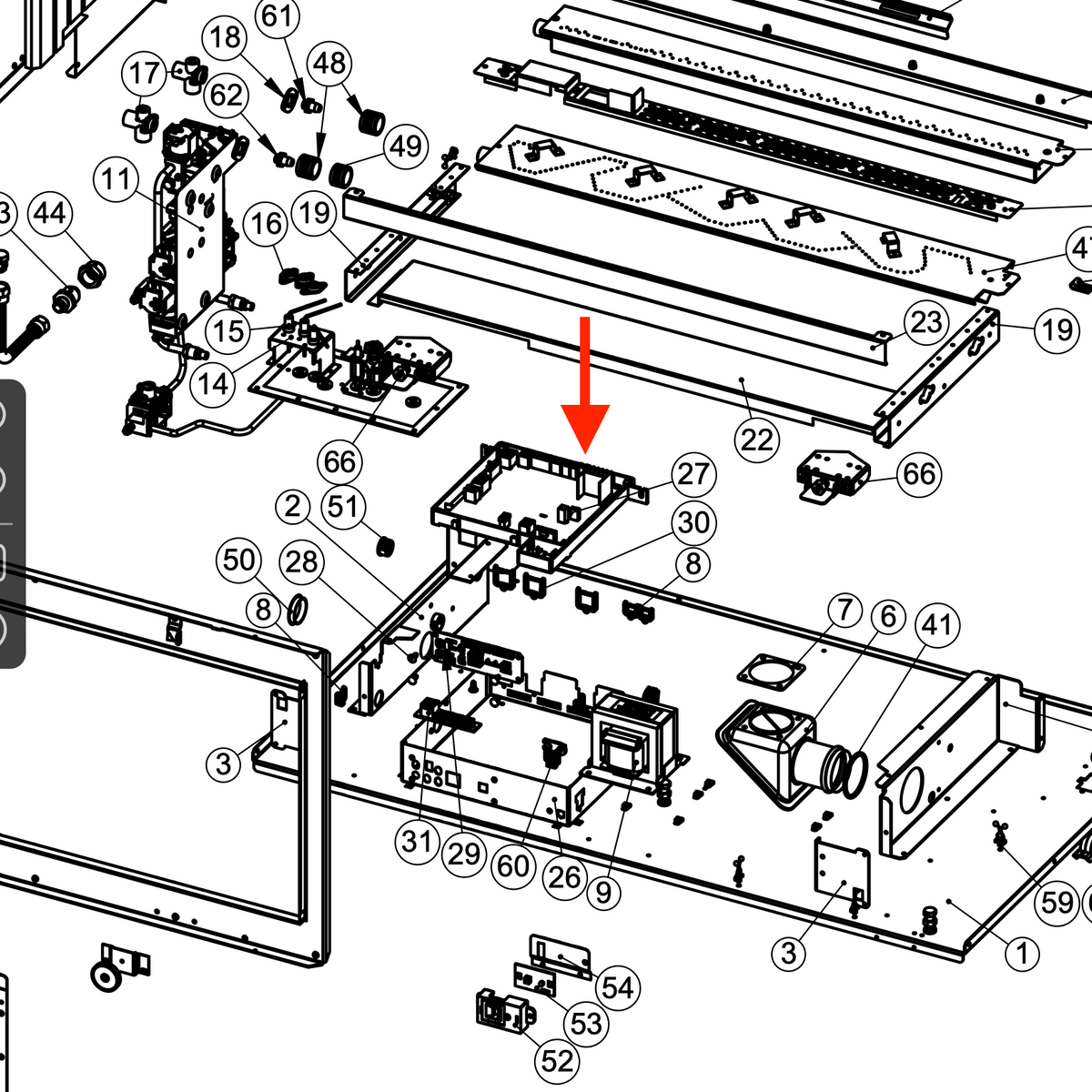 Rinnai Pcb Main 951 Part #90198820 Spare