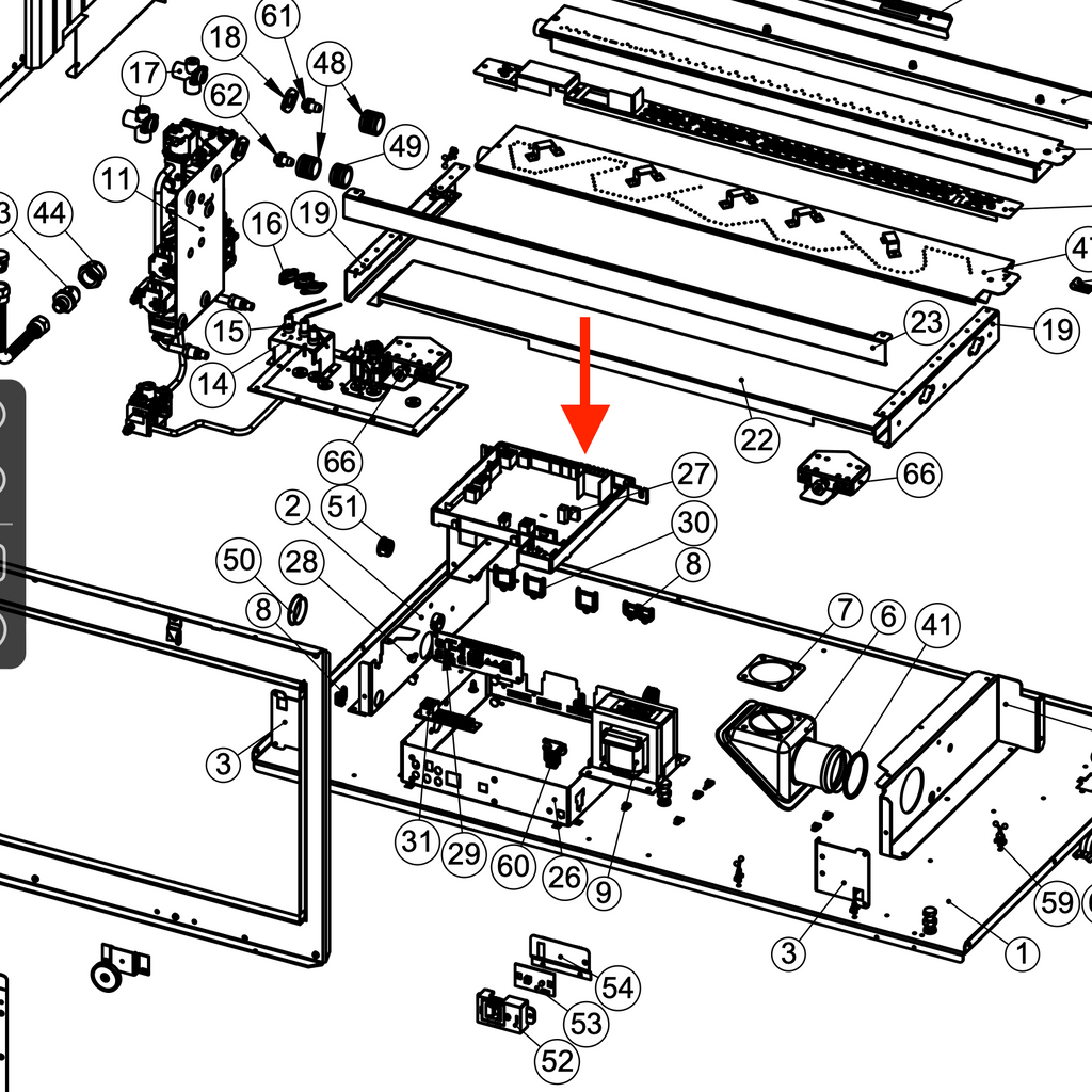 Rinnai PCB MAIN 951 Part #90198820