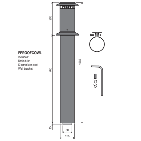 Rinnai Infinity FFROOFCOWL vertical flue terminal