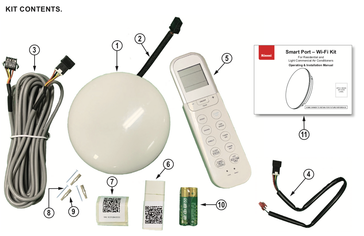 Rinnai Smartport Wifi Kit (Suit Refrigerated Air Conditioning Systems Including Drci) Spare Part