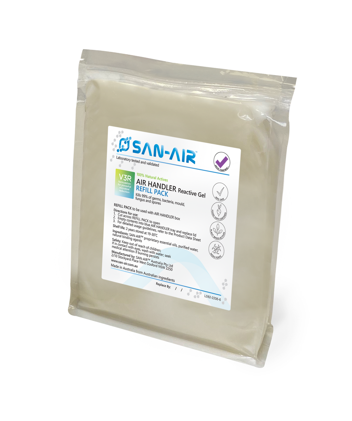 V3R Air Handler Reactive Gel 500g (FLEXI REFILL)