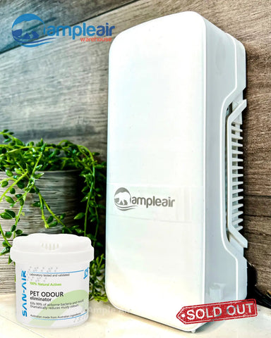 Air Diffuser Kit with SAN-AIR Pet Odour Eliminator Gel