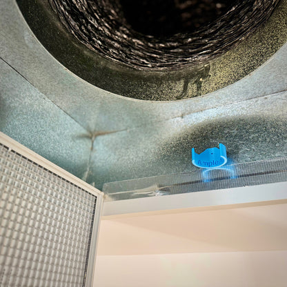 Ample Air Gel Holder installed in ducted air conditioner return – Suits SAN-AIR® 75g Gels