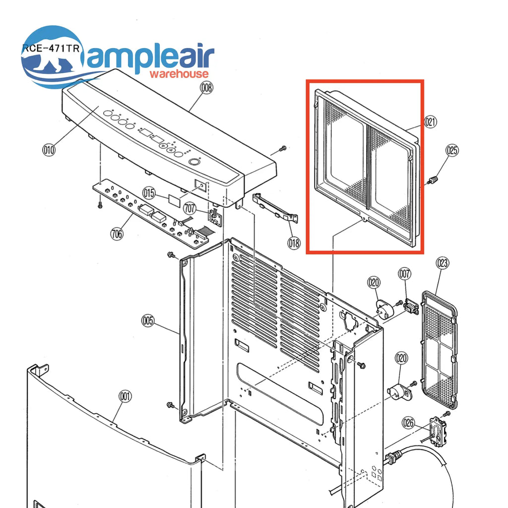 Filter Rinnai RCE-471TR P/N 90192769