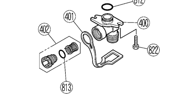 Rinnai 92099968: Inlet Water 3/4 Spare Part