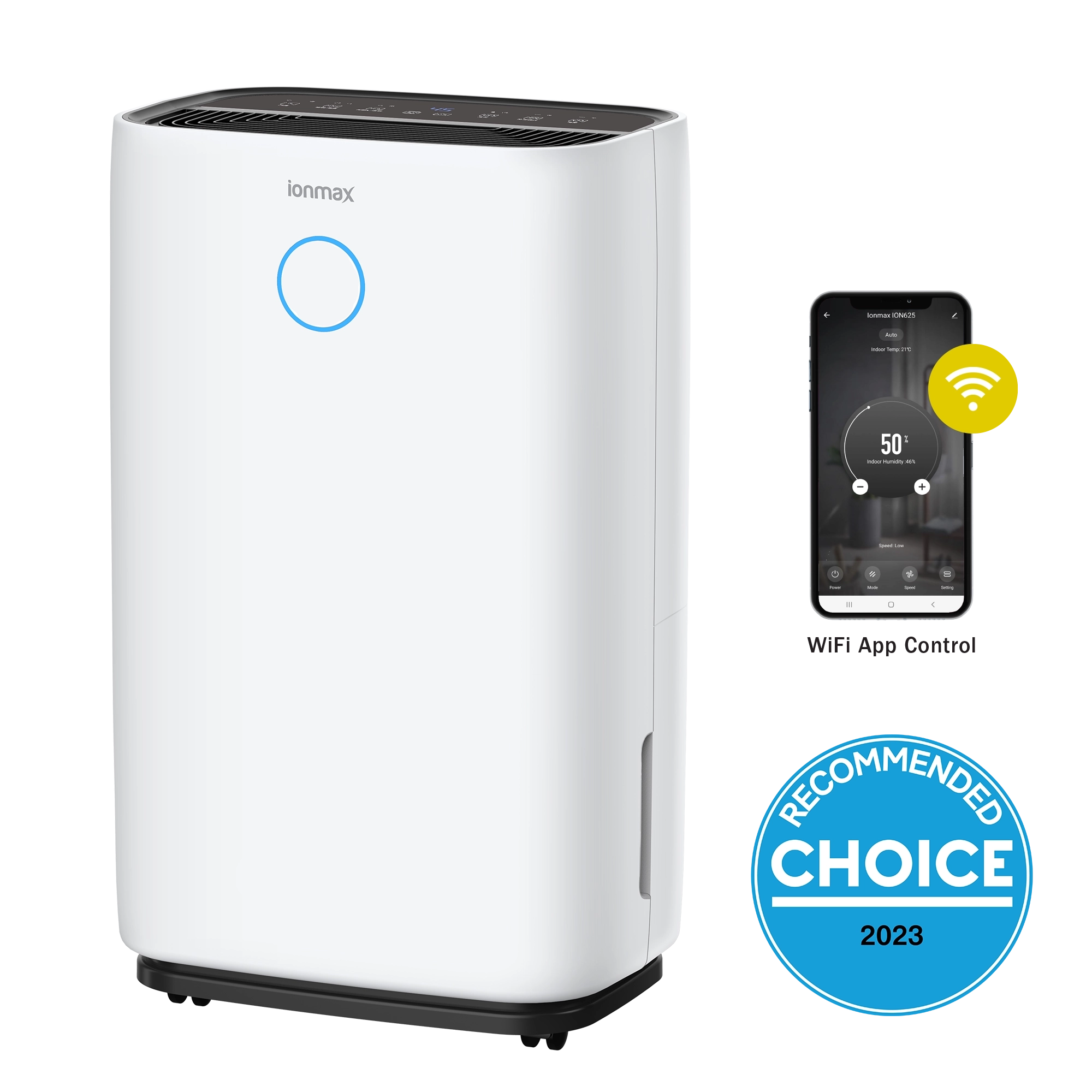 Ionmax Leone 25L/day Compressor Dehumidifier with WiFi