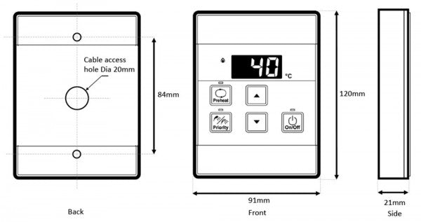 Rinnai Infinity Universal Controller Mc601Qa Hot Water