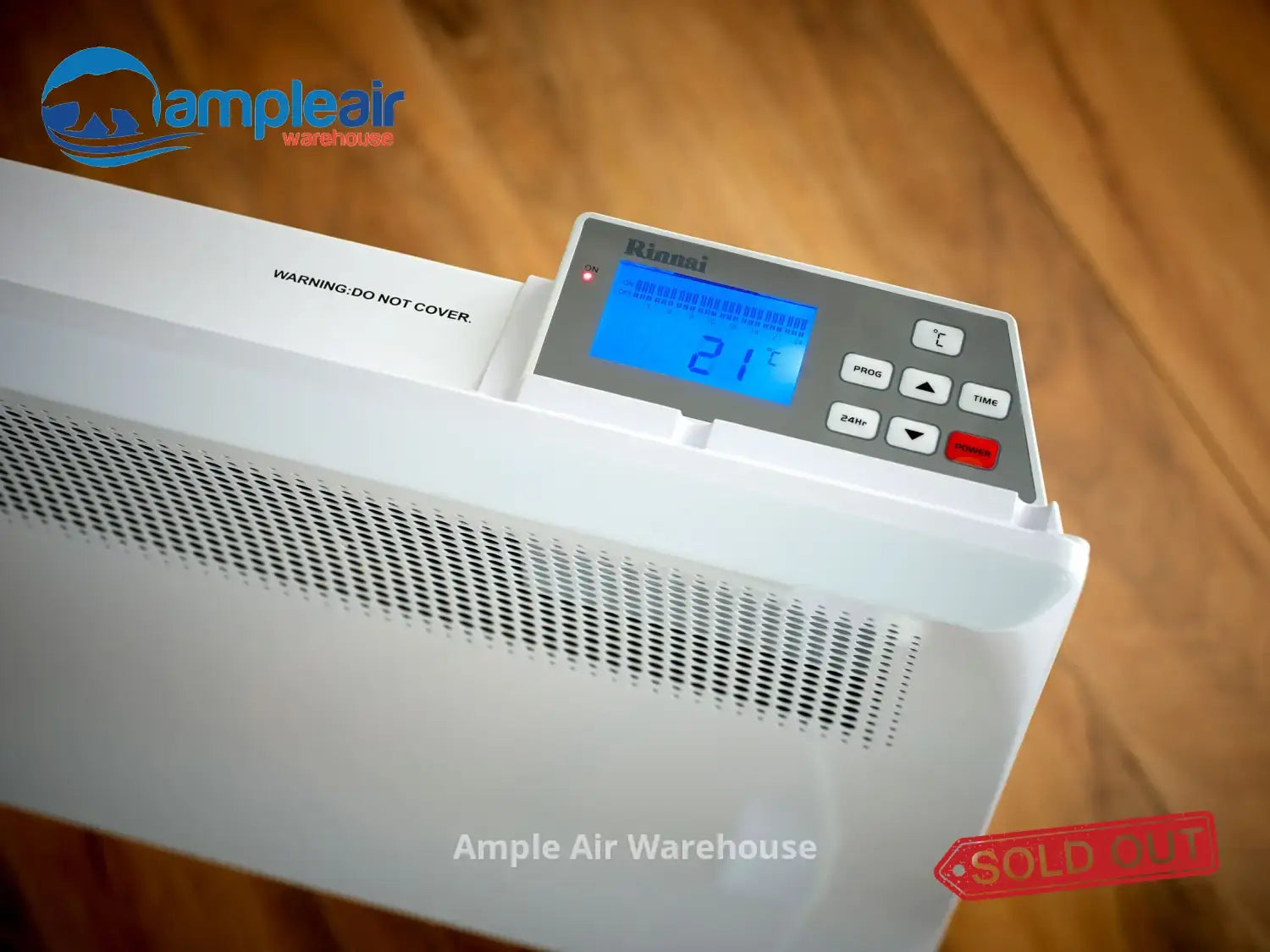 Rinnai Peph Series 1500W Electric Panel Heater With Timer