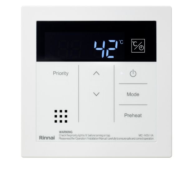 Rinnai Infinity MC145 Kitchen Deluxe Hot Water Temperature Controller White
