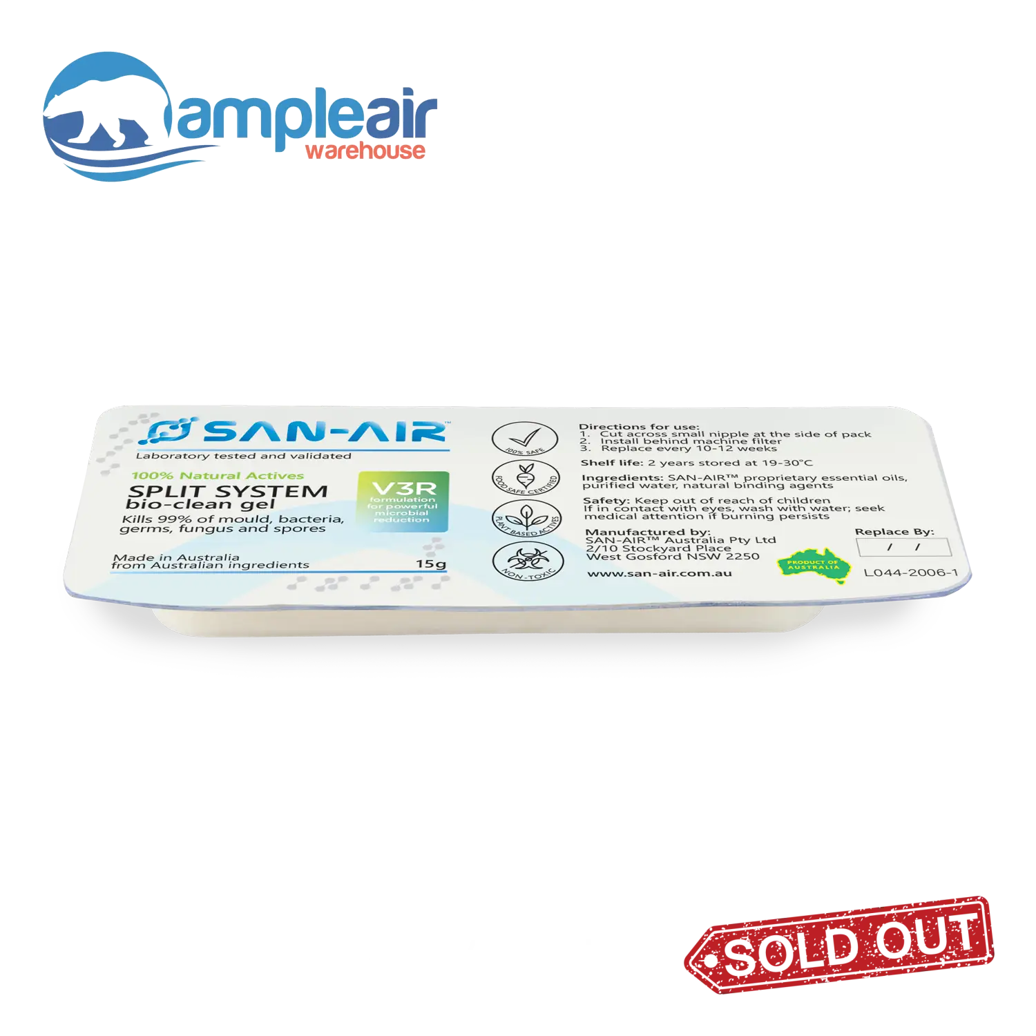 SAN-AIR V3R Split System Bio-Clean Gel 15g