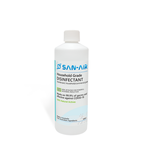 Portable Nano Atomizer with SAN-AIR V3R Commercial/Household Grade Disinfectant 500ml